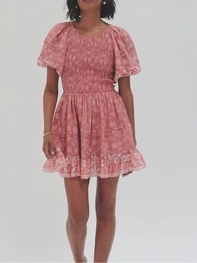 Cleobella Mina Mini Dress in Floral Cottagecore Size Small